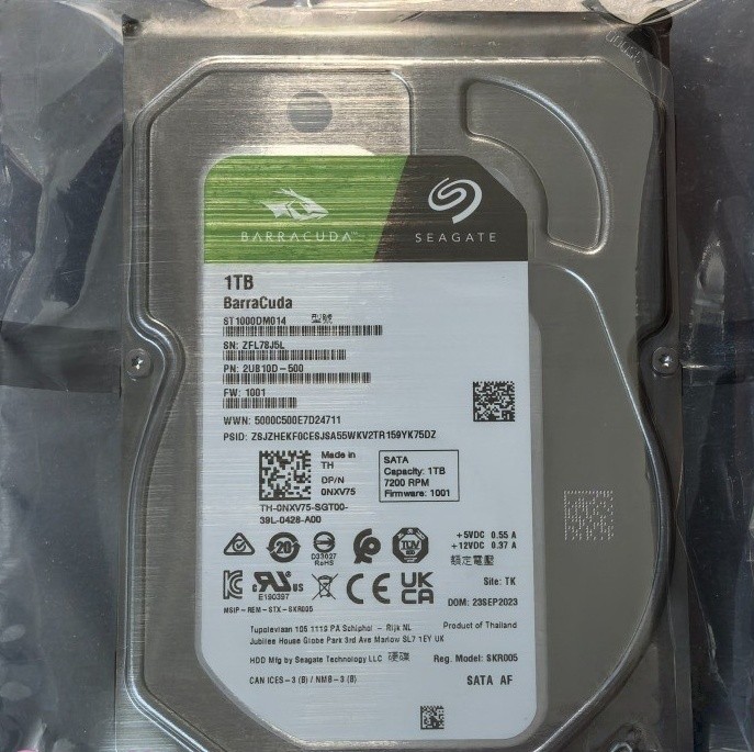 ST1000DM014 FOR Seagate BarraCuda 1TB 7200RPM 64MB Cache SATA 3.5 Hard Drive