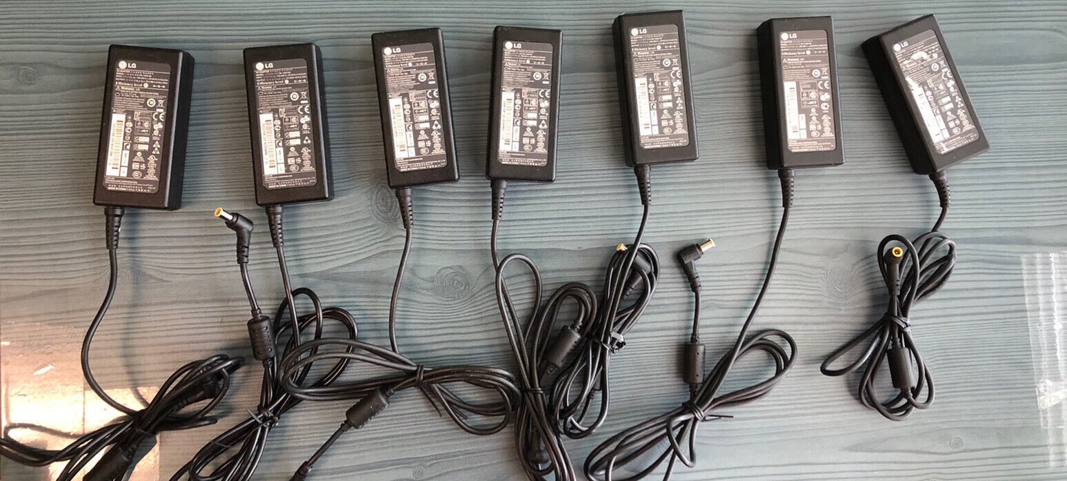 Lot of 7x GENUINE LG 65W TV / PC AC ADAPTER CHARGER POWER SUPPLY PA-1650-68