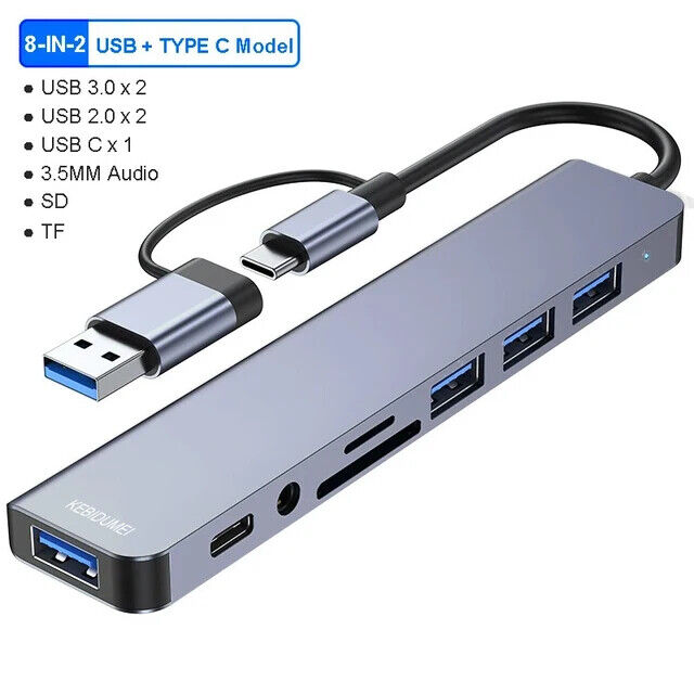 5Gbps 3.0 USB Dock Station High Speed OTG Adapter TYPE-C HUB for Laptop Macbook
