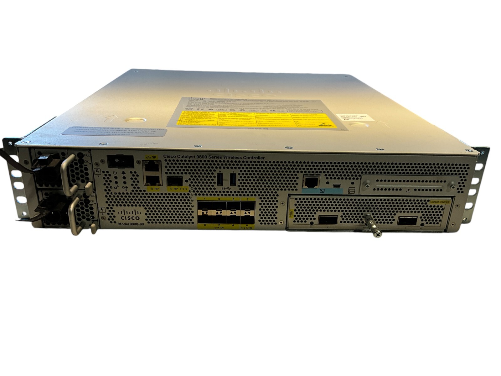 C9800-80-K9 CISCO CATALYST WIRELESS CONTROLLER W/ C9800-2X40GE MODULE & QTY 2PSU