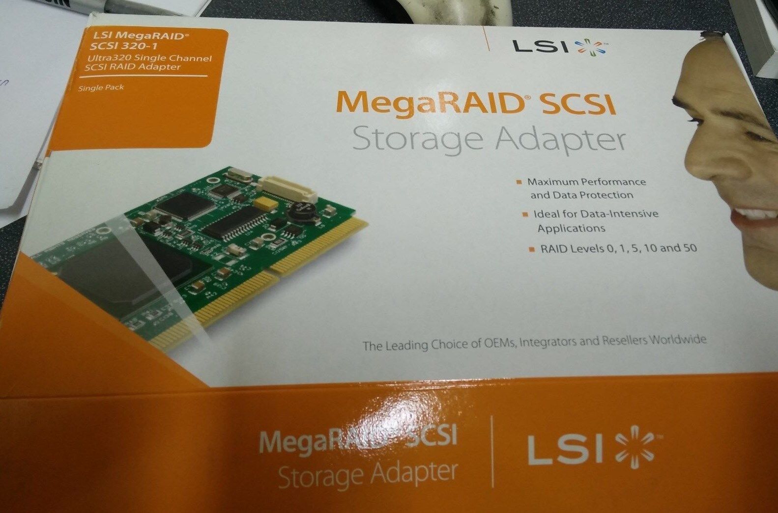 LSI Logic MegaRAID 320-1 128MB 64-Bit Single-Channel SCSI Raid Adapter Card NEW
