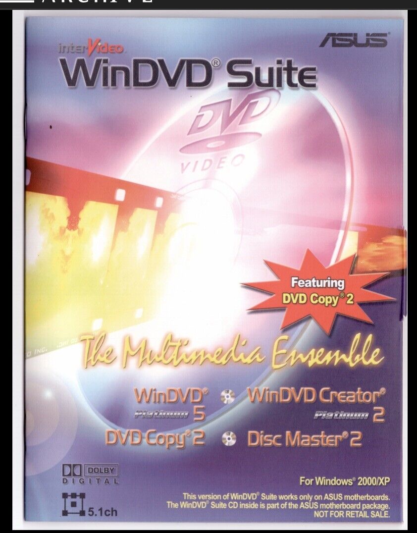 ASUS WinDVD Suite interVideo PhotoAlbum  Creator DVD Copy
