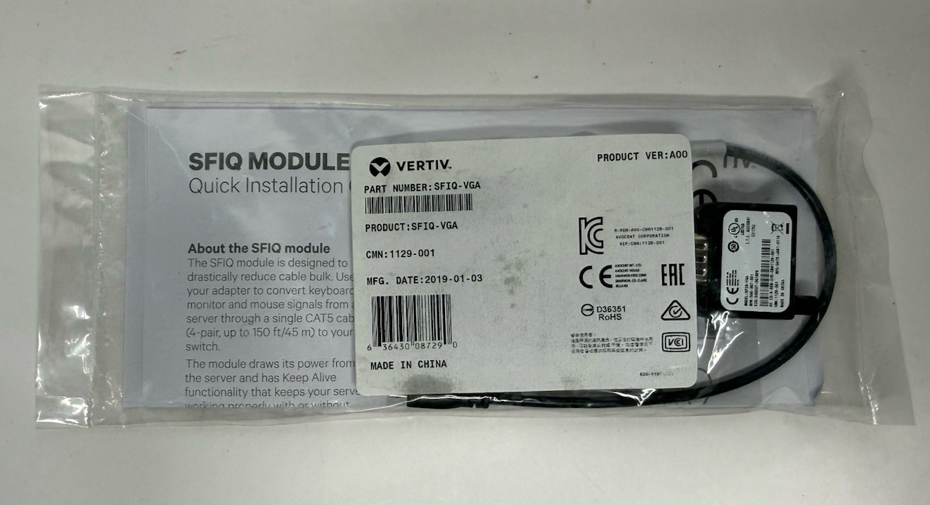 VERTIV SFIQ-VGA Server Interface Module - (New)