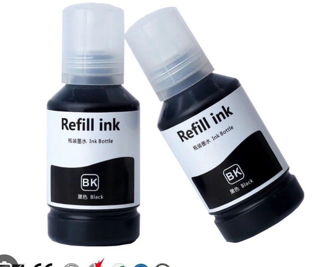 Ink Bottle Replacement for T532 Black EcoTank Ink Used for ET-M1170 -2 Black NEW