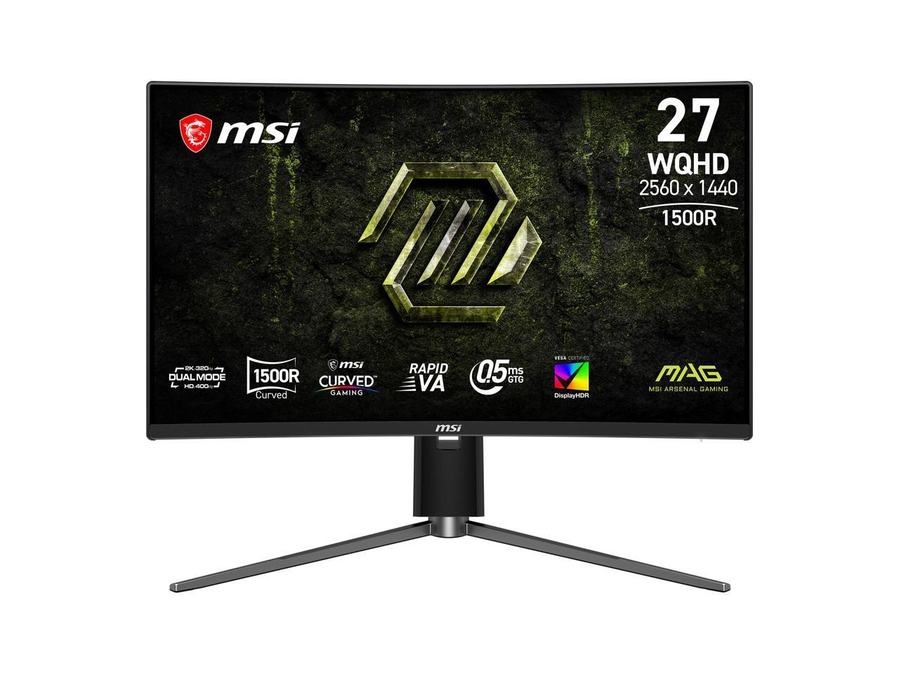 MSI 27 inch Dual Mode QHD 1440P 320Hz FHD 400Hz AMD FreeSync Premium (Adaptive