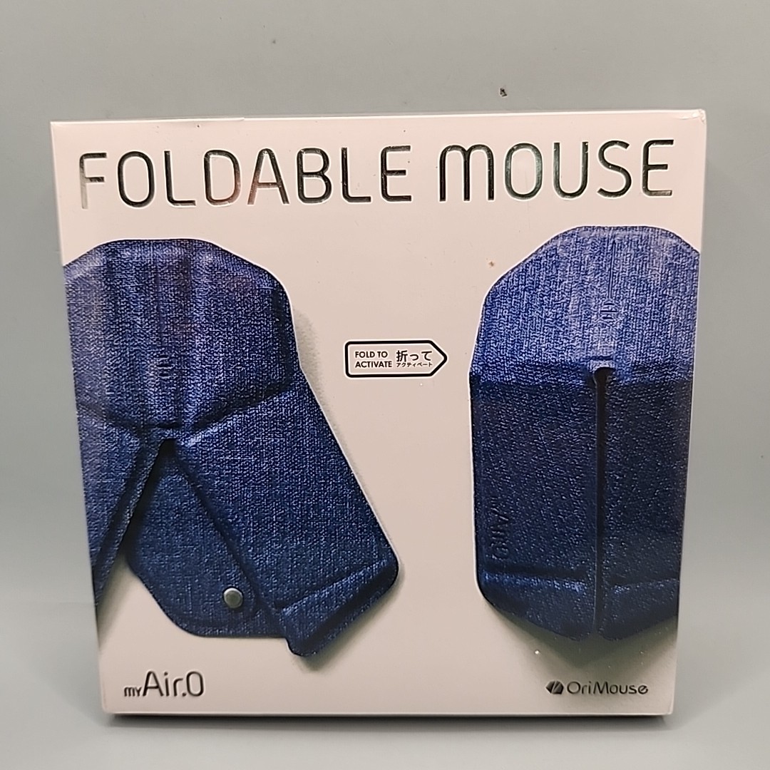 NEW OriMouse myAir.0 Foldable Bluetooth Mouse Royal Blue Ultra Slim Portable 38g
