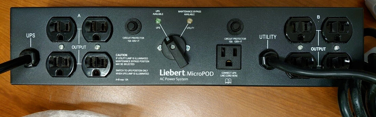 Liebert by Vertiv MP2-115A  2U MicroPod Maintenance Bypass for PSI & GXT UPS