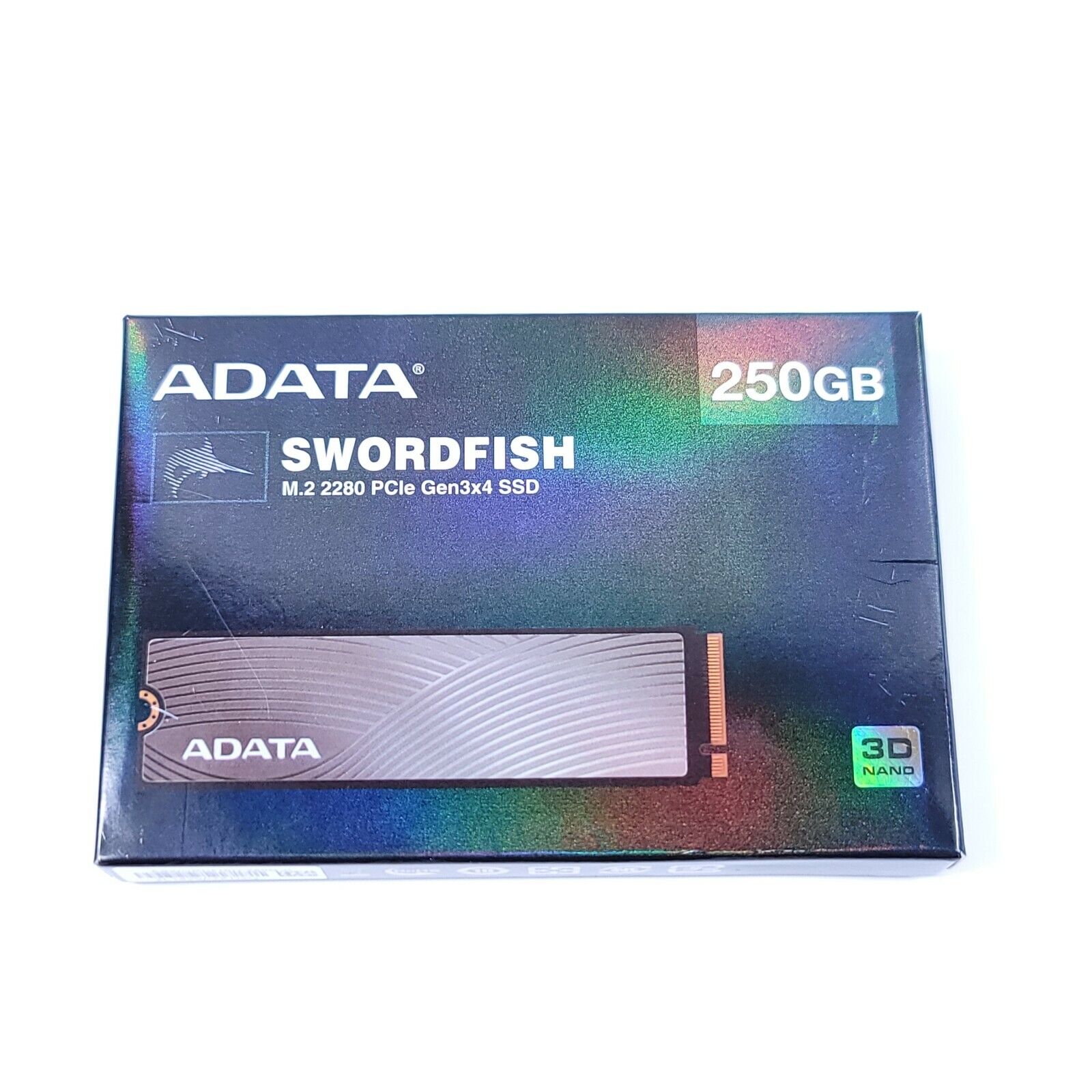 NEW ADATA SWORDFISH 250GB M.2 2280 3D TLC NAND PCIe Gen3x4 SSD Solid State Drive