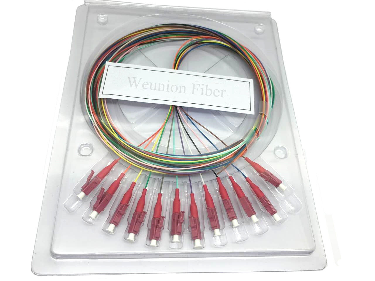 10sets 12 Color Fiber FTTH LC OM4 Multi Mode 1.5 Meters Fiber Optic Pigtail