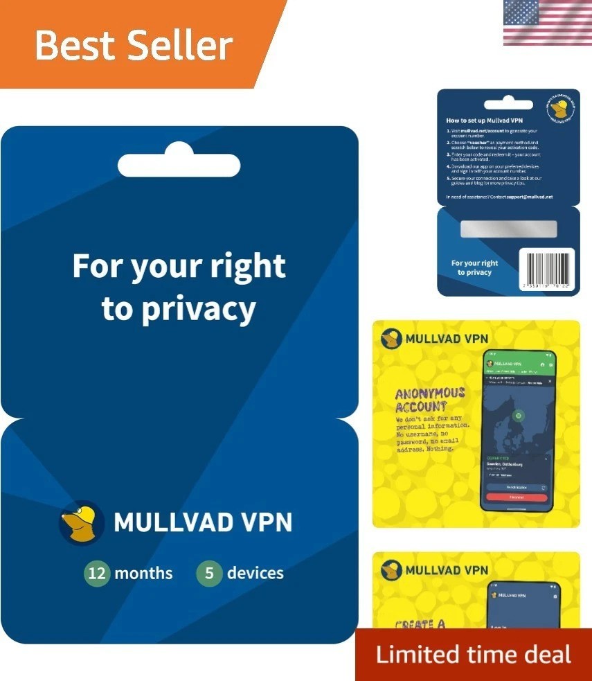Easy-to-Use 12- VPN for 5 Devices | Ultimate Privacy Solution