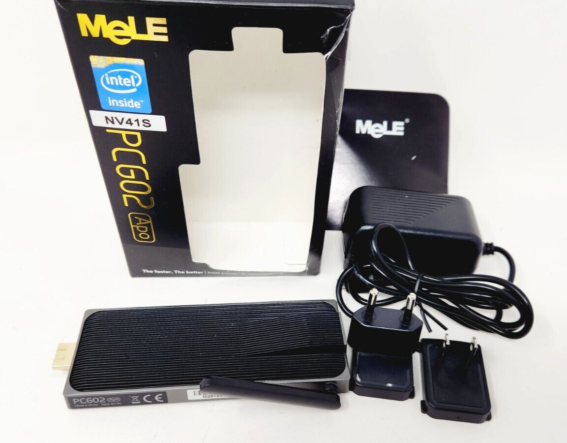 MeLE PCG02 Apo NV41S (Intel Celeron N3350e, 4GB RAM, 64GB) Fanless Mini PC Stick