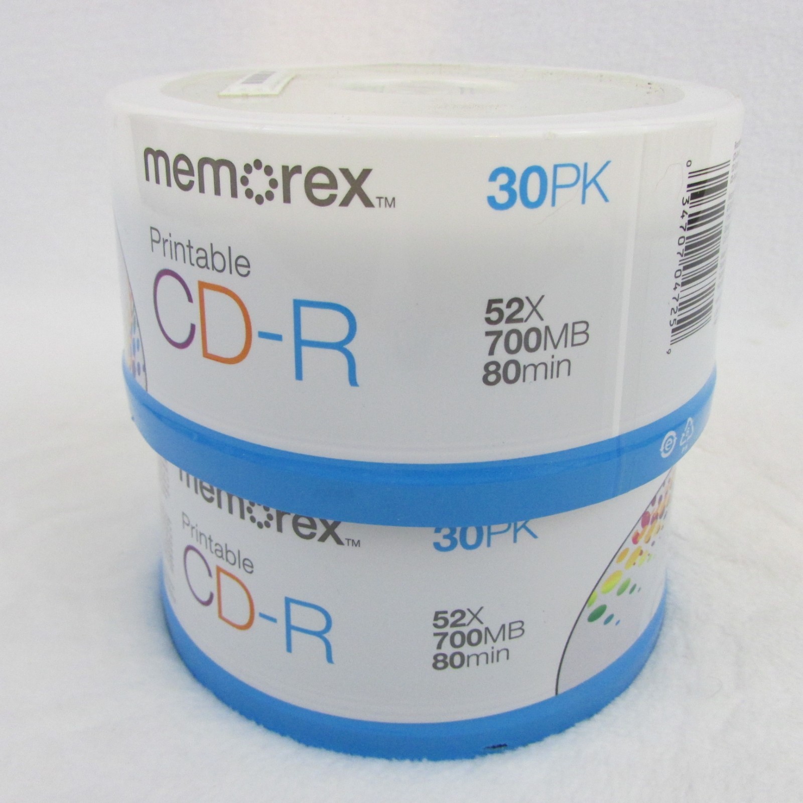 Lot of 2 Memorex Music CD-R 30 Pack 52x 700MB 80min 52x Recordable