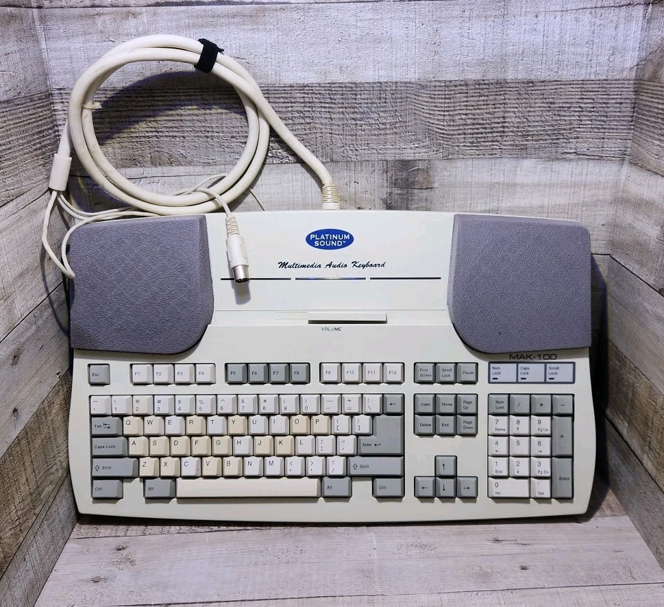 Vintage Platinum Sound MAK-100 Multimedia Keyboard UNTESTED