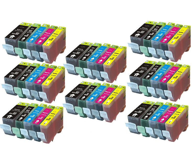 40PK NEW Ink Set w/ Chip for PGI-220 CLI-221 Canon Pixma MP640 MX860 MX870 MP560