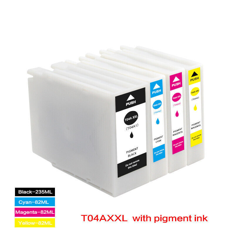 1 Set T04A1-T04A4 Ink Cartridge Compatible with Epson WF-C8190 WF-C8690 WF-C8610