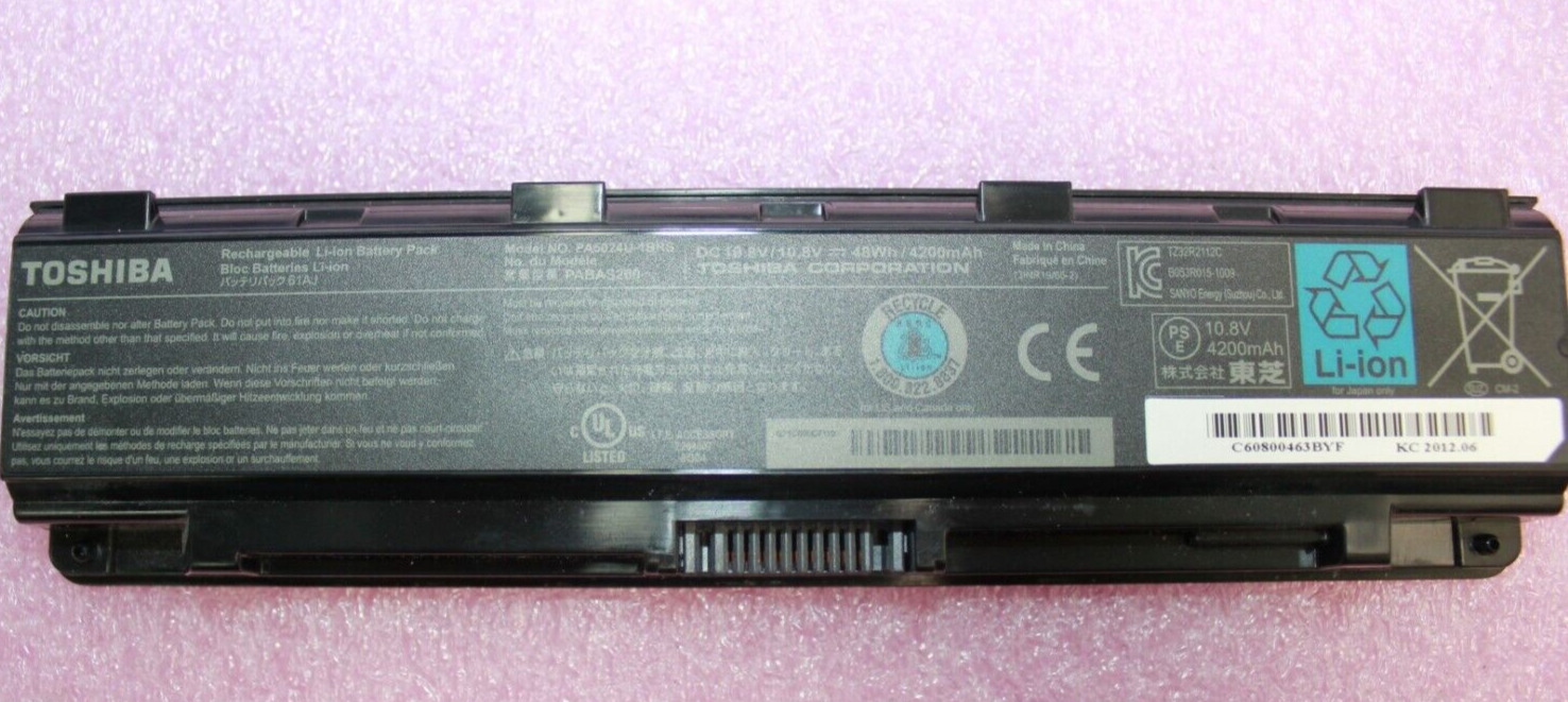 Genuine Toshiba Satellite C855D Battery 10.8 V 48 Wh PA5024U-1BRS