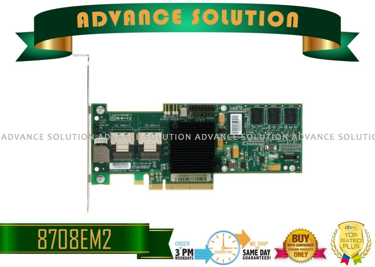 LSI MegaRAID SATA/SAS 8708EM2 3Gb/s PCI-Express RAID Controller card