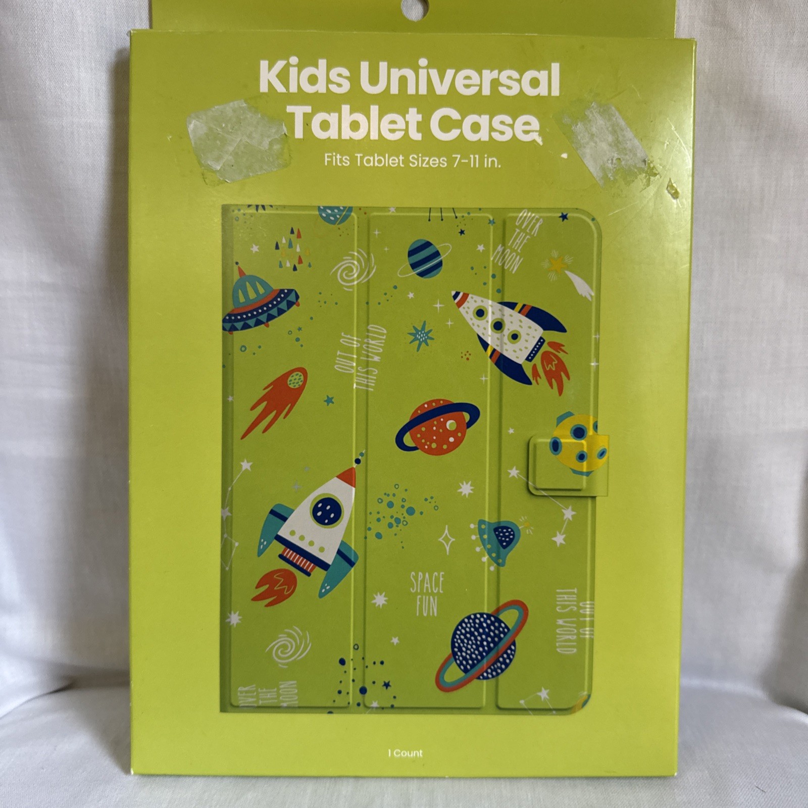 NEW Kids Universal Tablet Cover Space Fits Sizes 7-11 In Green