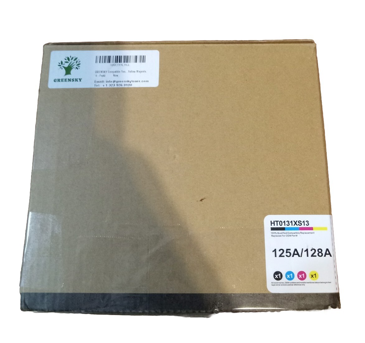 GREENSKY Compatible Toner Cartridge Replacement for HP 128A CE320A CE321A CE322A