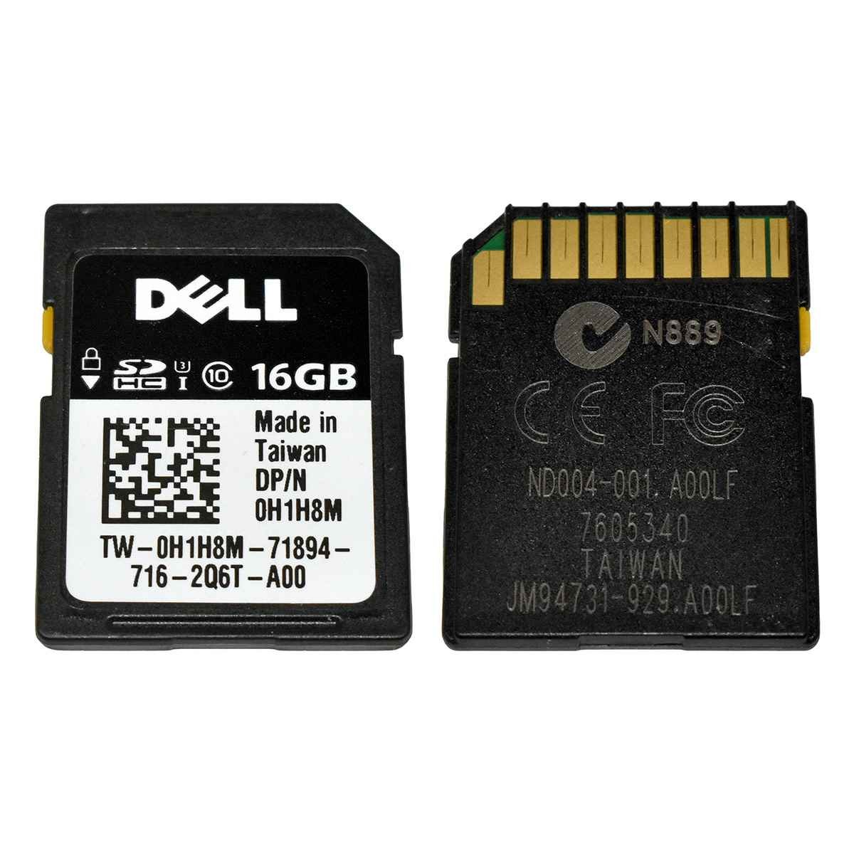 Dell iDRAC vFlash 16GB SD Card for Dell PowerEdge 0H1H8M 0GX886 0583VN