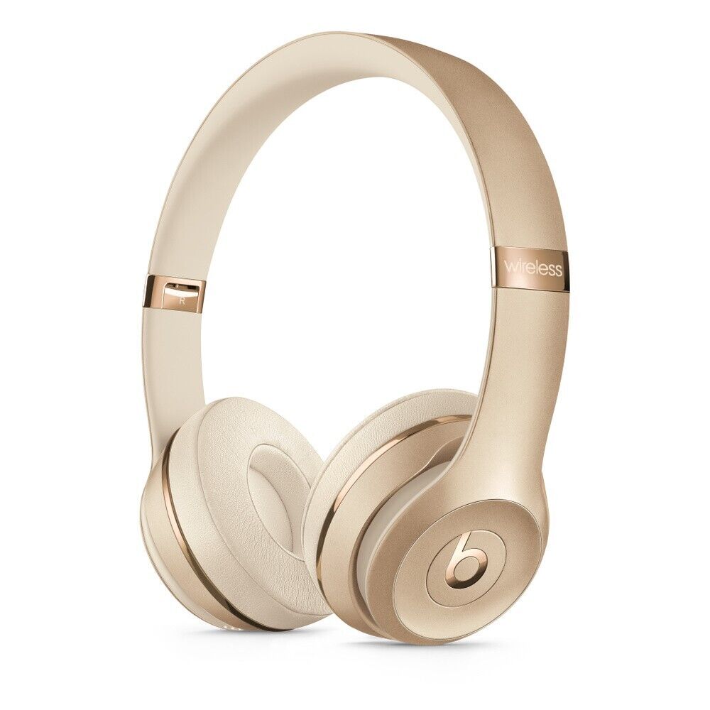 Beats Solo 3 Solo3 Headphones MT283LL/A Wireless With Apple W1 Chip - 2023 Gold.