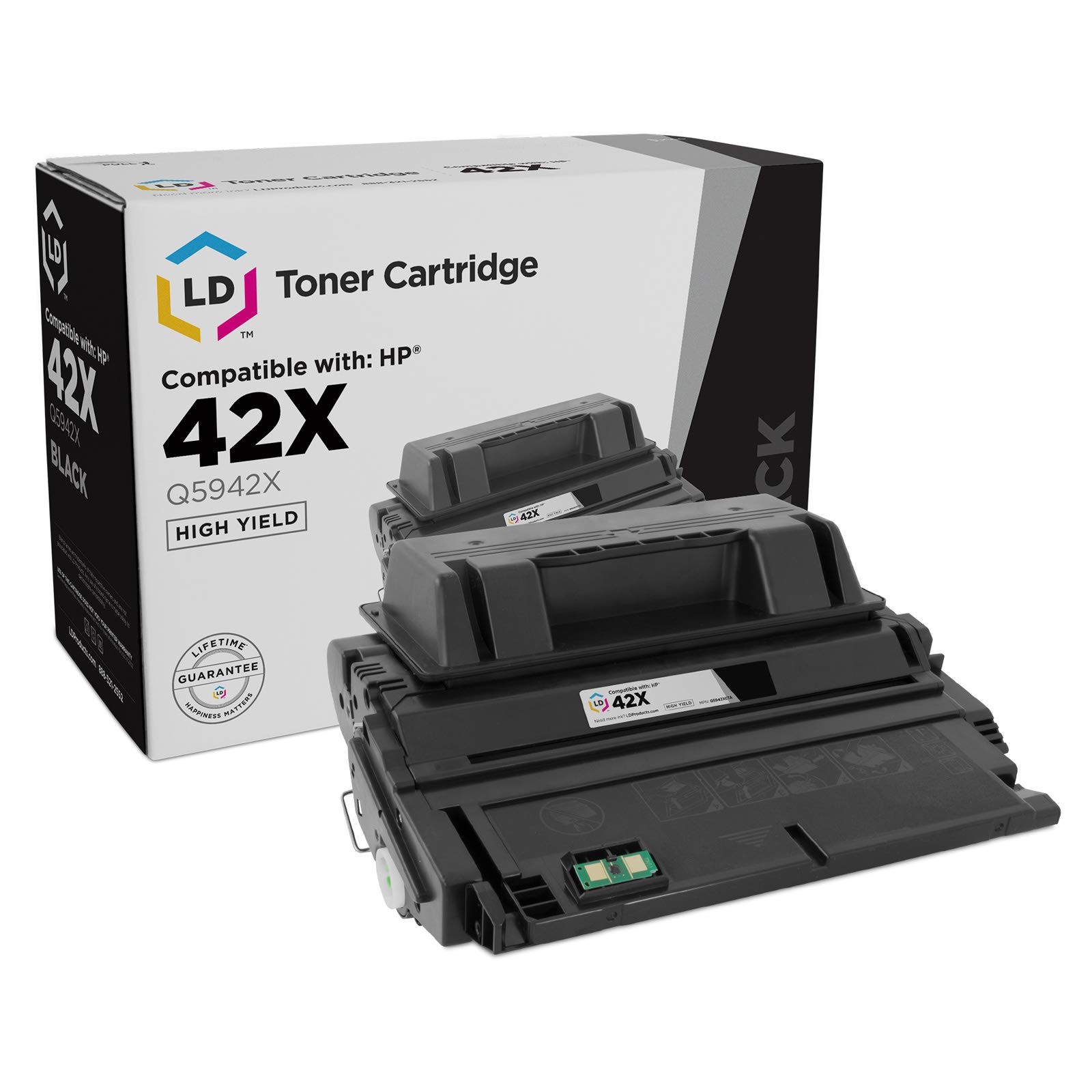 Products Compatible Toner Replacement for HP 42X Q5942X High Yield (Black)