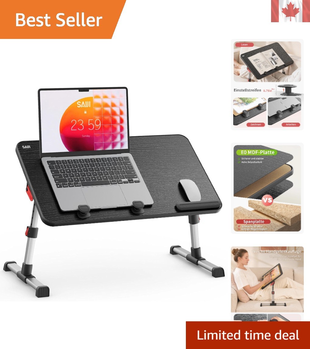 Multi-Functional Adjustable Lap Desk - Perfect for Reading, Writing, and Eating