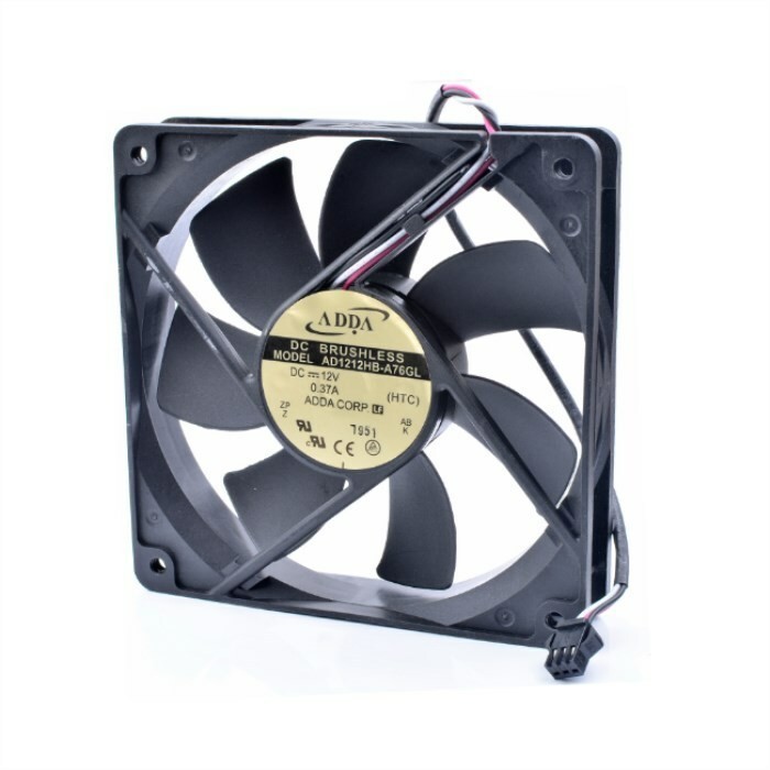 For ADDA AD1212HB-A76GL DC 12V 0.37A 120*120*25MM 12CM 3Pin Cooling Fan