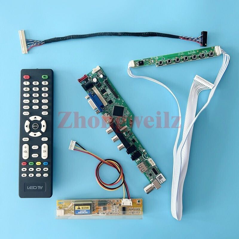 For CLAA154WB04 1CCFL 1280x800 30P LVDS USB AV VGA HDMI Controller Board DIY Kit