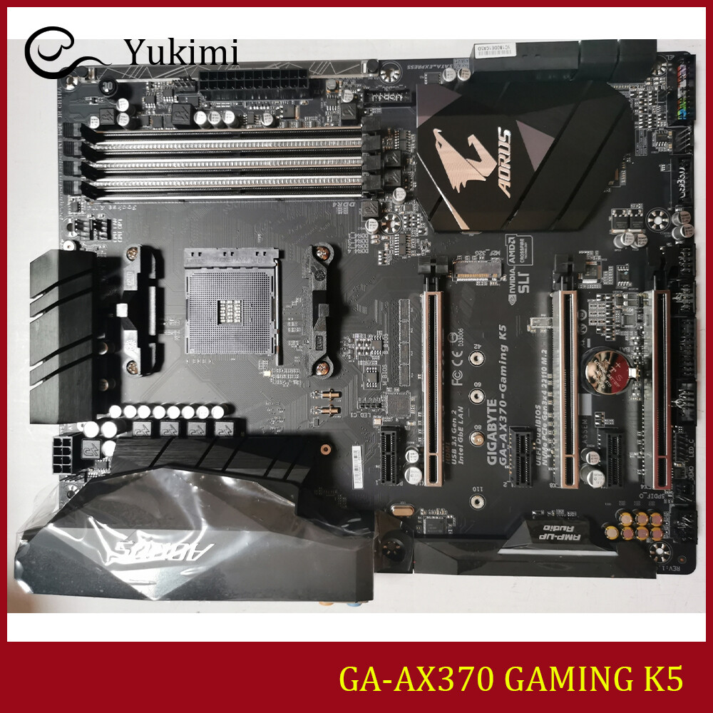 FOR GIGABYTE GA-AX370 GAMING K5 DDR4*4 64GB HDMI ATX Motherboard Test OK