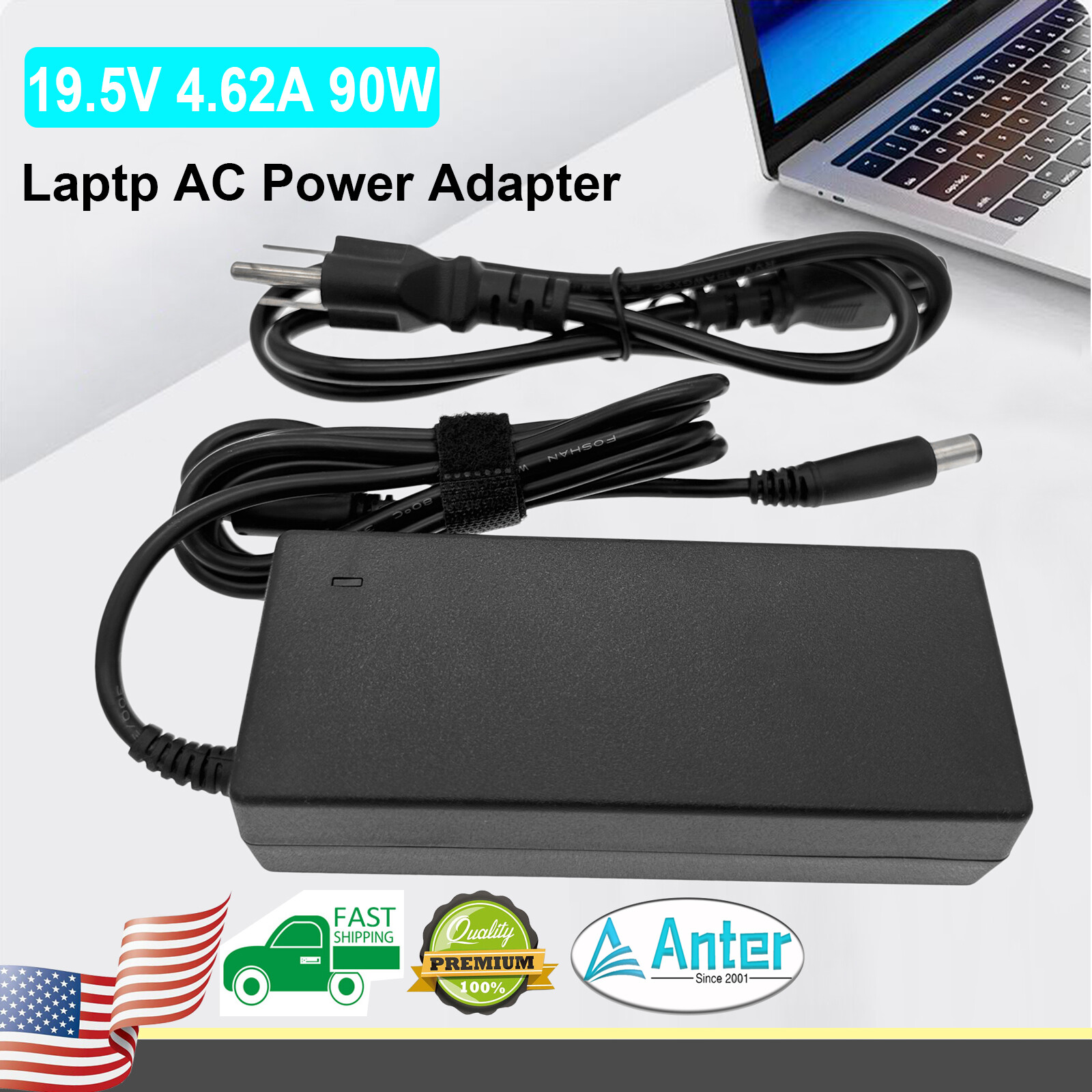 90W AC Adapter Charger For Dell Precision M4300 M4400 M4500 M4600 M6300 PP05XA
