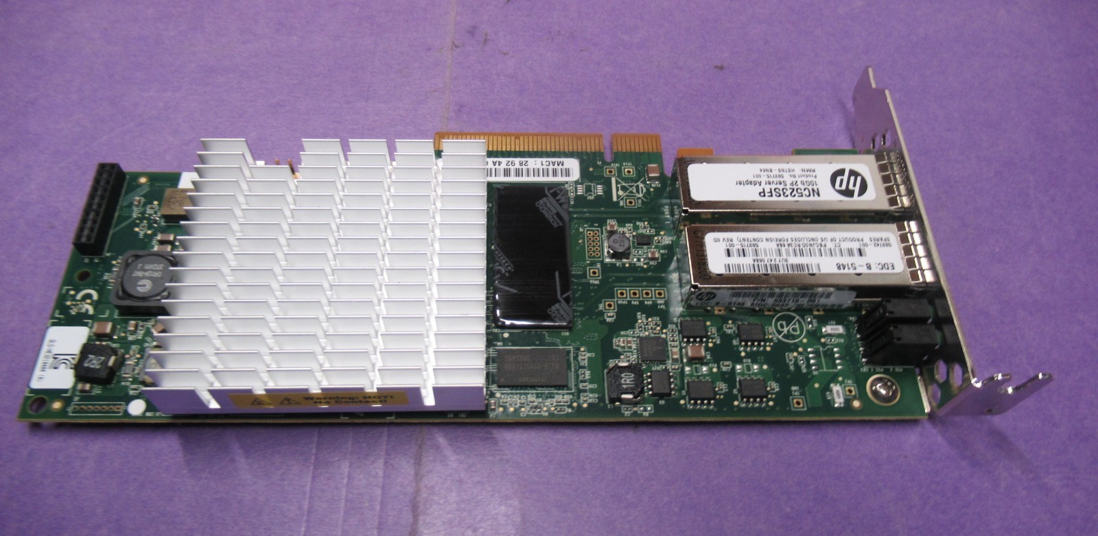 HP NC523SFP 10Gb 2Port Server Adapter 593742-001 593715-001 QLE3242 Low Profile