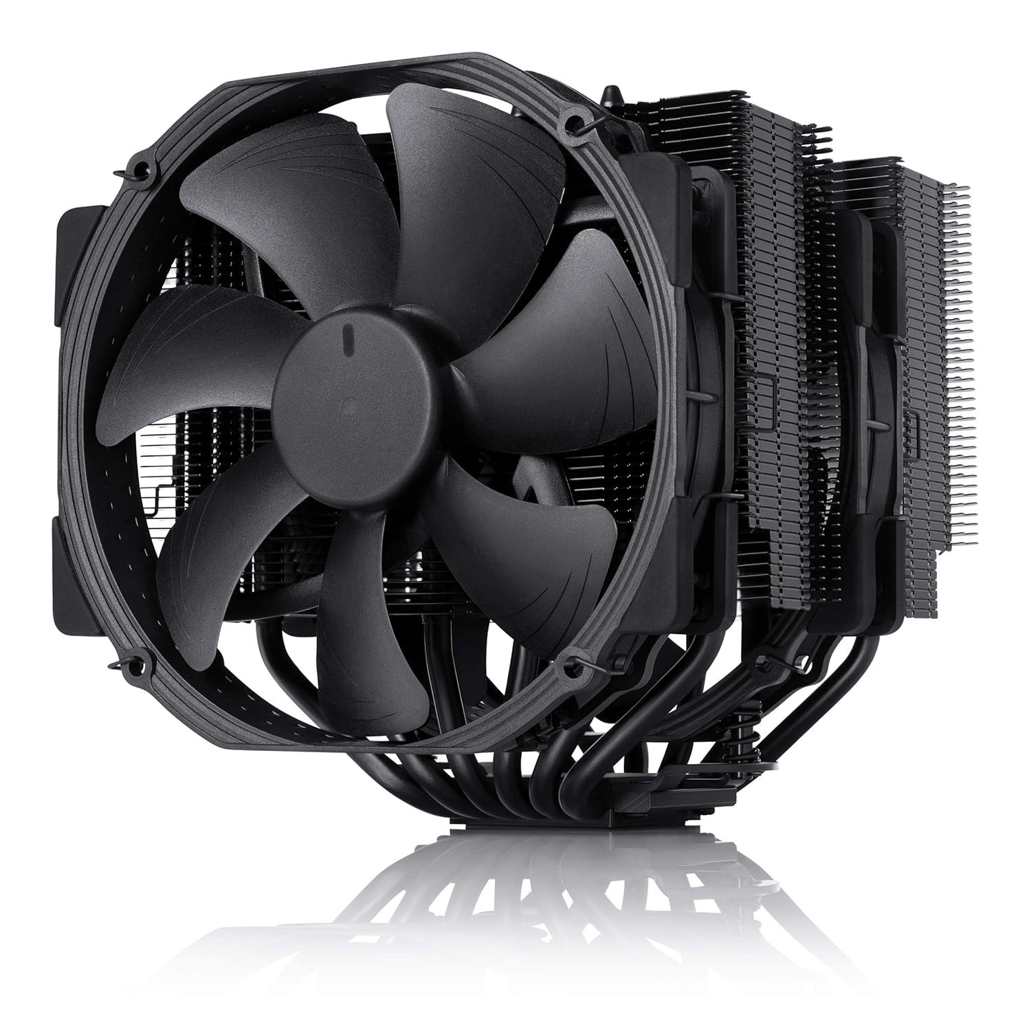 All-Black Dual Tower CPU Cooler with High Air Flow - Ultimate Cooling Solution