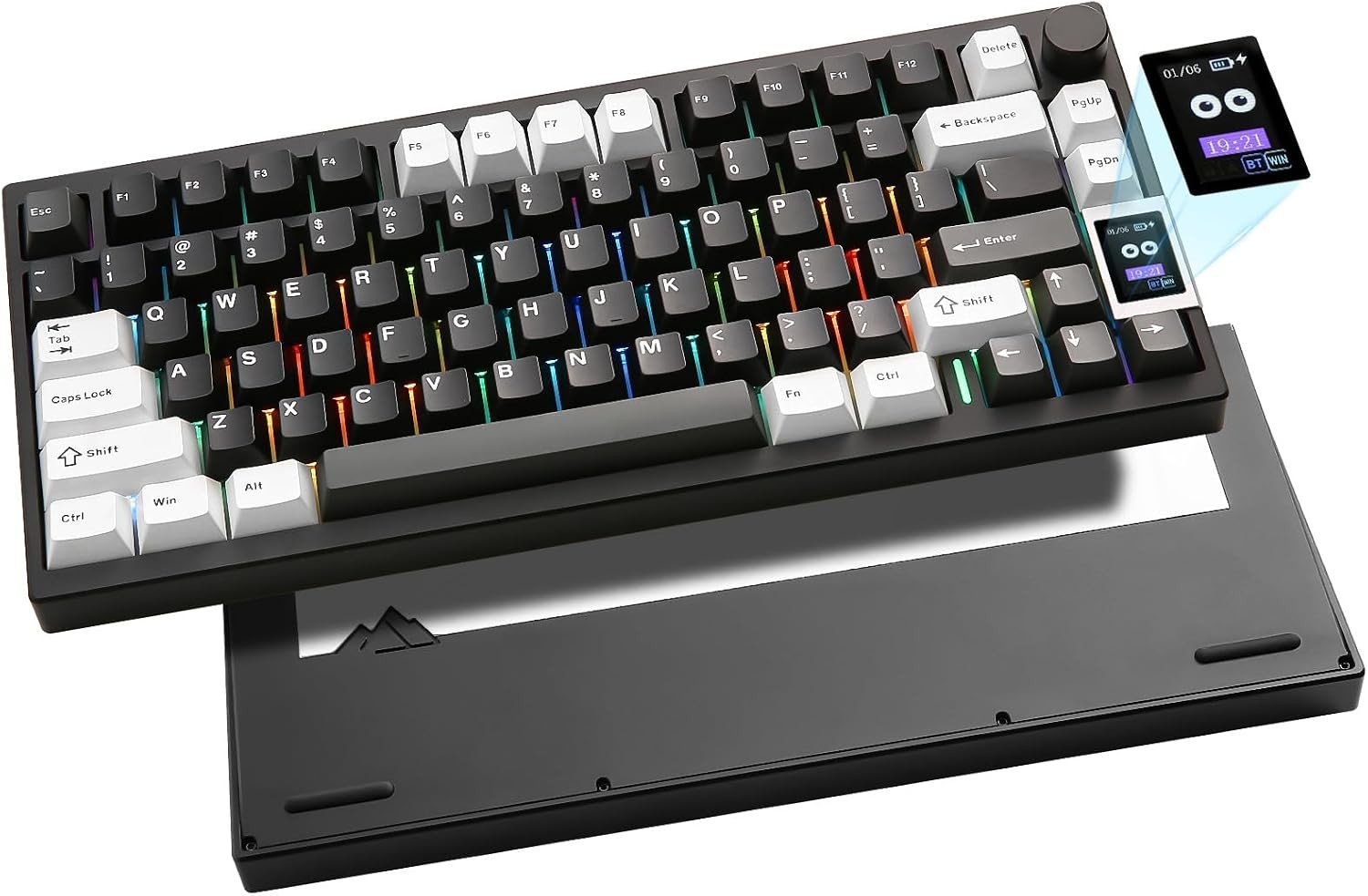 YUNZII AL80 Wireless Mechanical Keyboard CNC LCD Hot Swappable 75%