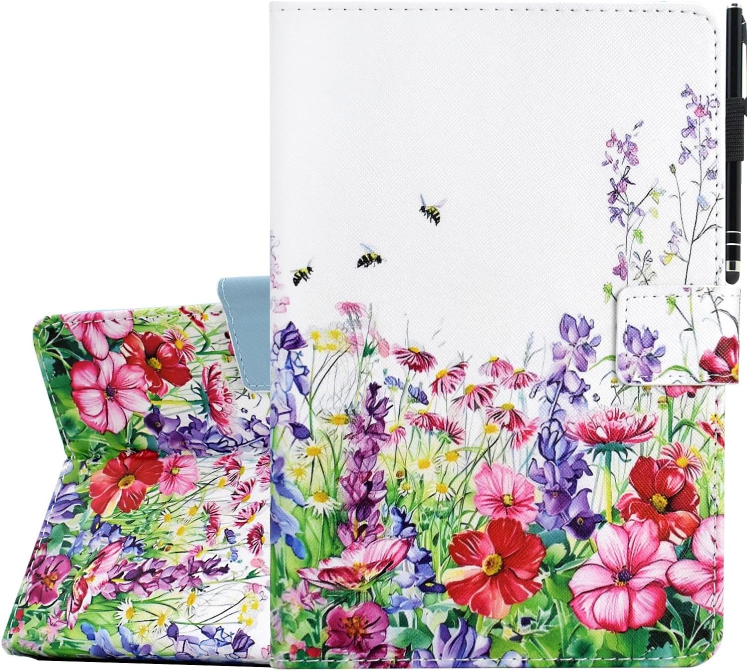 Case for Samsung Galaxy Tab A11+ 11 Inch 2026, Cute PU Leather Stand Protective