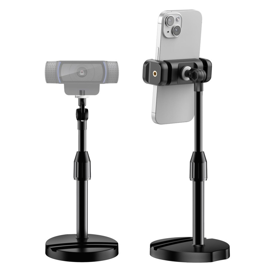 InnoGear Webcam Stand Mount for Desk Table Telescopic with Phone Holder