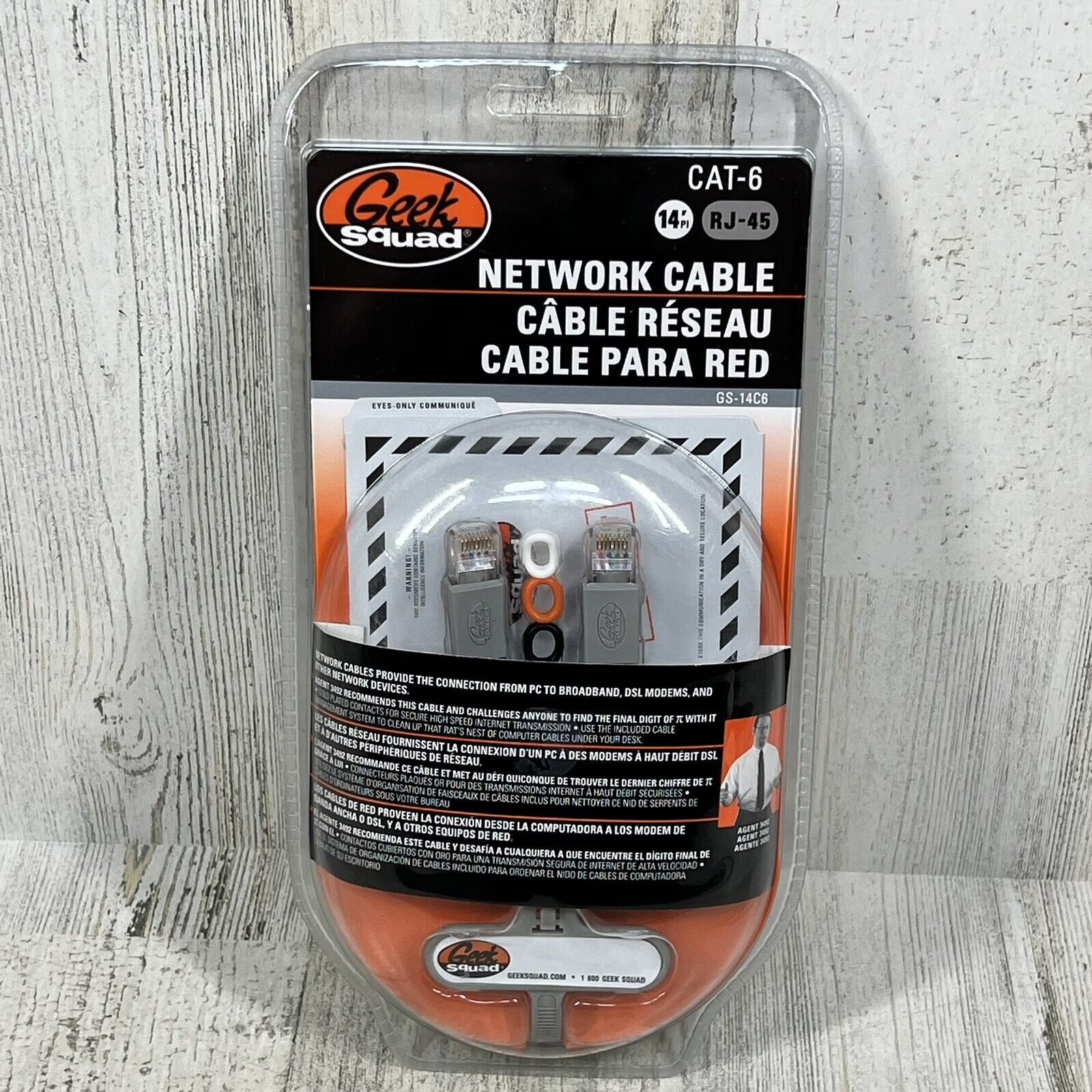 Geek Squad 14 Foot CAT-6 RJ-45 Network Cable GS-14C6 - New / Sealed