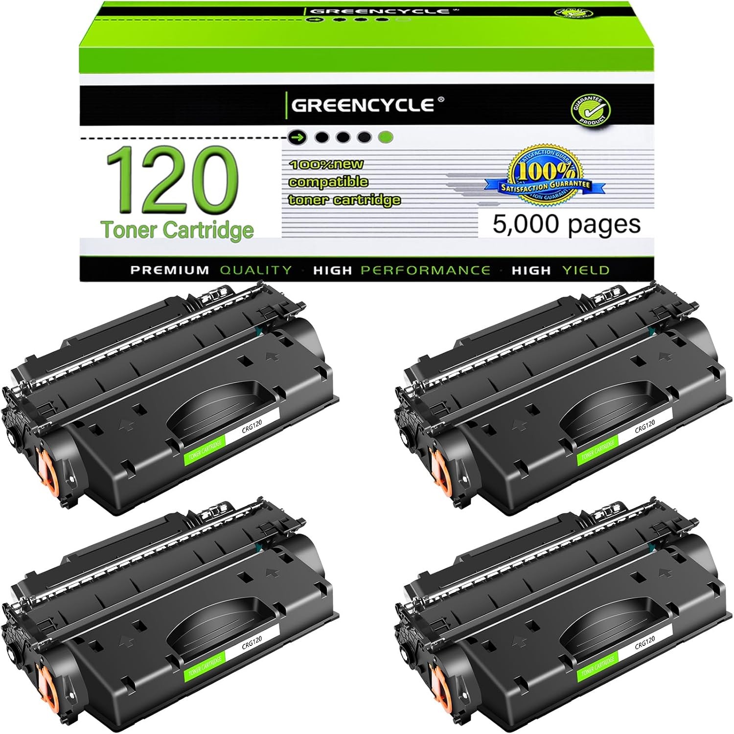 4PK CRG120 Toner For Canon ImageClass D1100 D1170 D1180 D1320 D1350 D1370 D1380