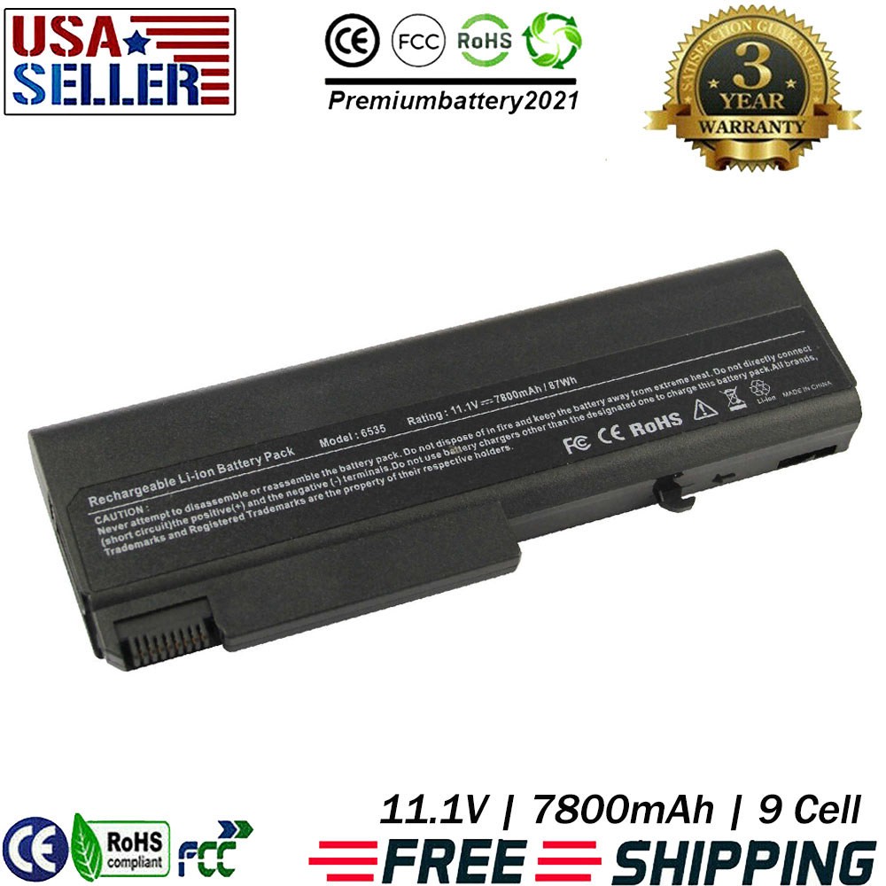 ✅9 Cells 6535b Battery for HP Compaq 6530b 6735b ProBook 6450B 6545B 6550B 6455B
