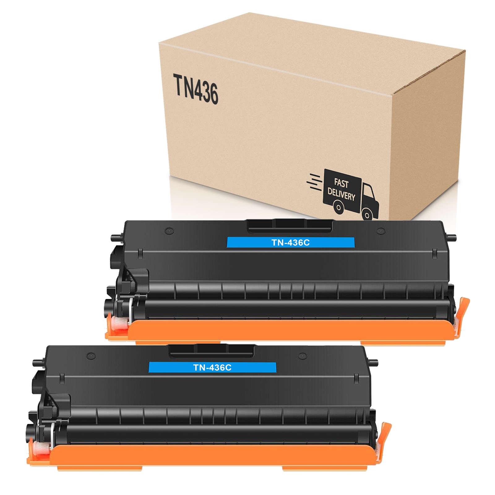 2PK TN436 Cyan Toner Compatible for Brother HL-L8360CDWT L8360CDW MFC-L8900CDW