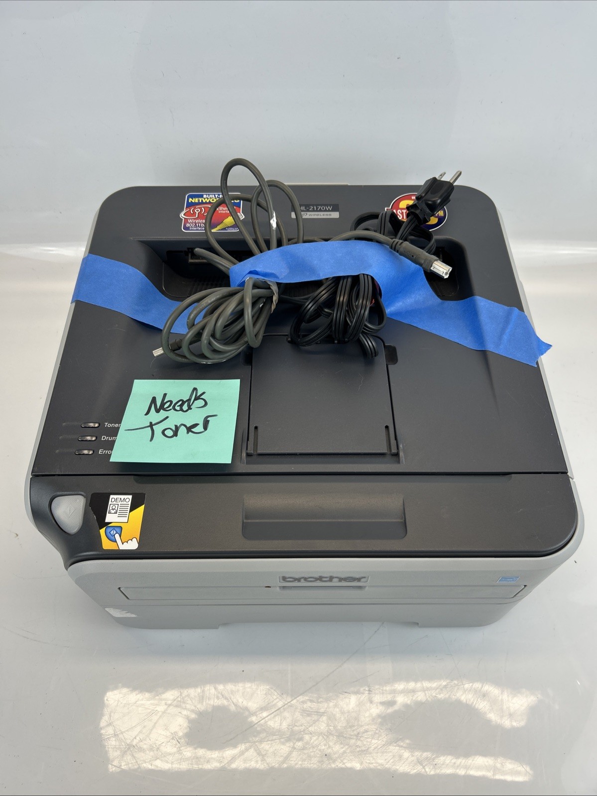 Brother HL-2170DW Wireless Workgroup Laser Printer NEEDS TONER