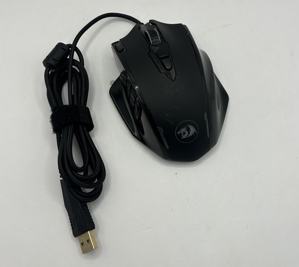 Redragon M908 Impact RGB LED MMO Optical Mouse Wired Gaming 12400DPI