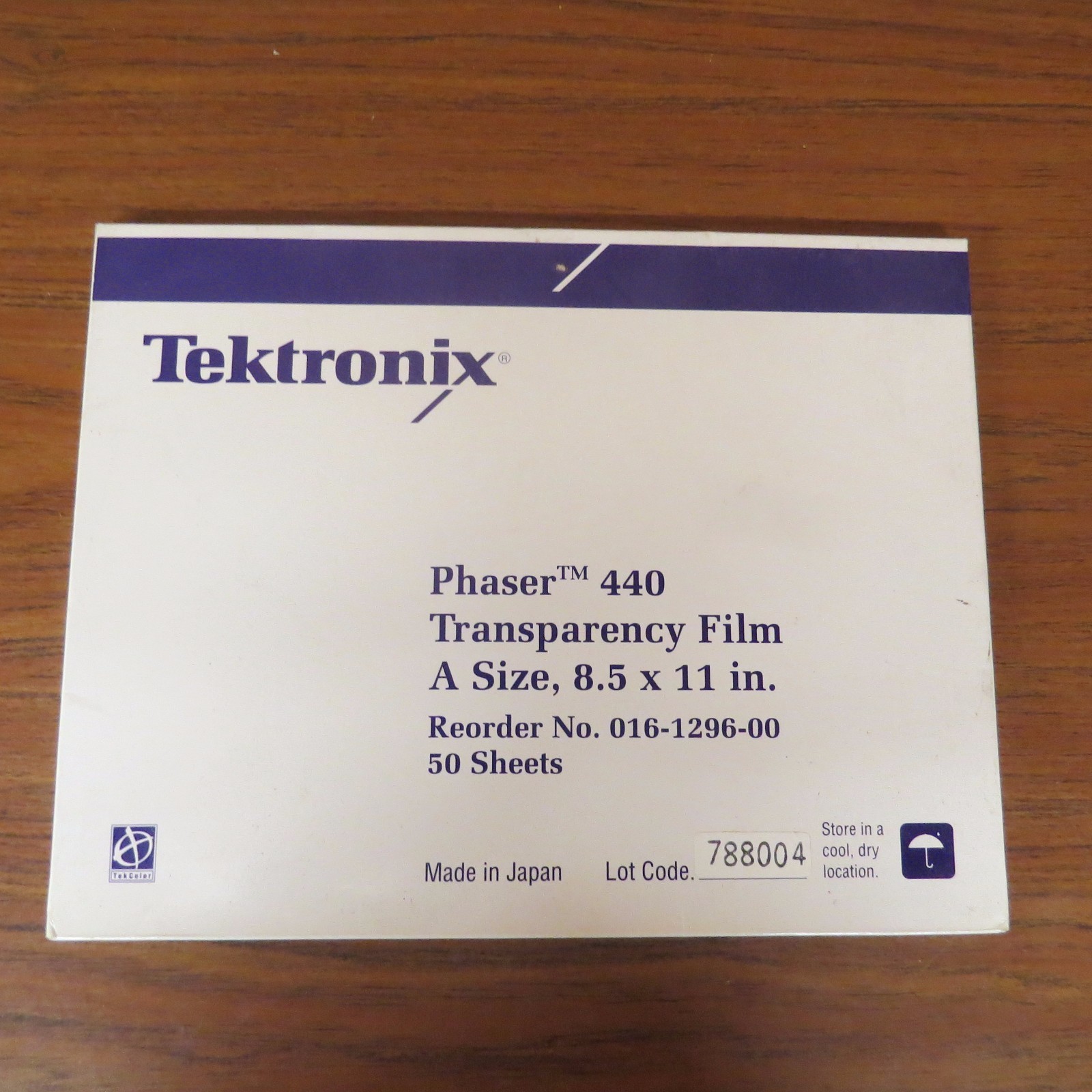 + TEKTRONIX PHASER 440 TRANSPARENCY FILM A SIZE, 016-1296-00