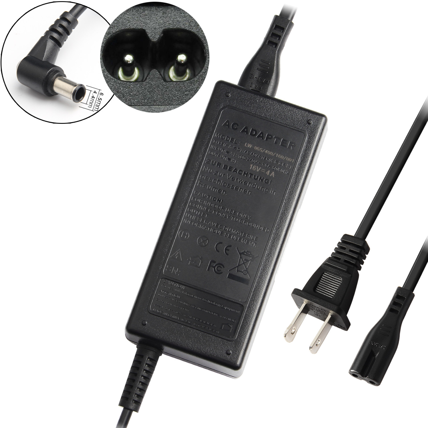 16V Power cord adapter charger for Sony Vaio PCG-6C1L PCG-6C2L PCG-6D1L PCG-6G1