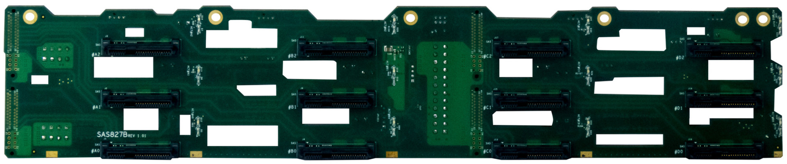 BACKPLANE SUPERMICRO SAS827B REV 1.01 12-PORT SAS/SATA SC827