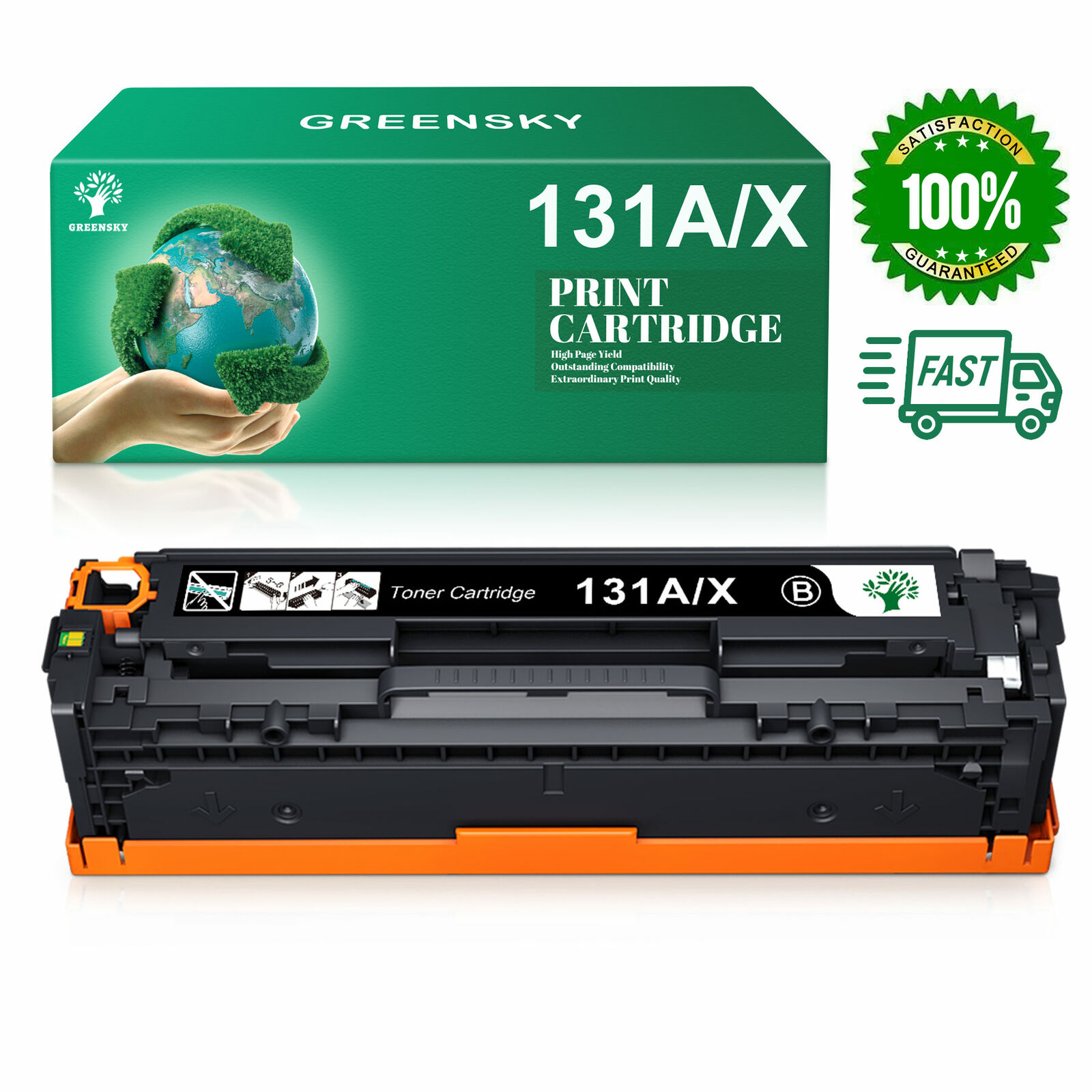 Toner For HP 131A CF210A CF210X LaserJet Pro 200 Color MFP M276nw M251nw Lot