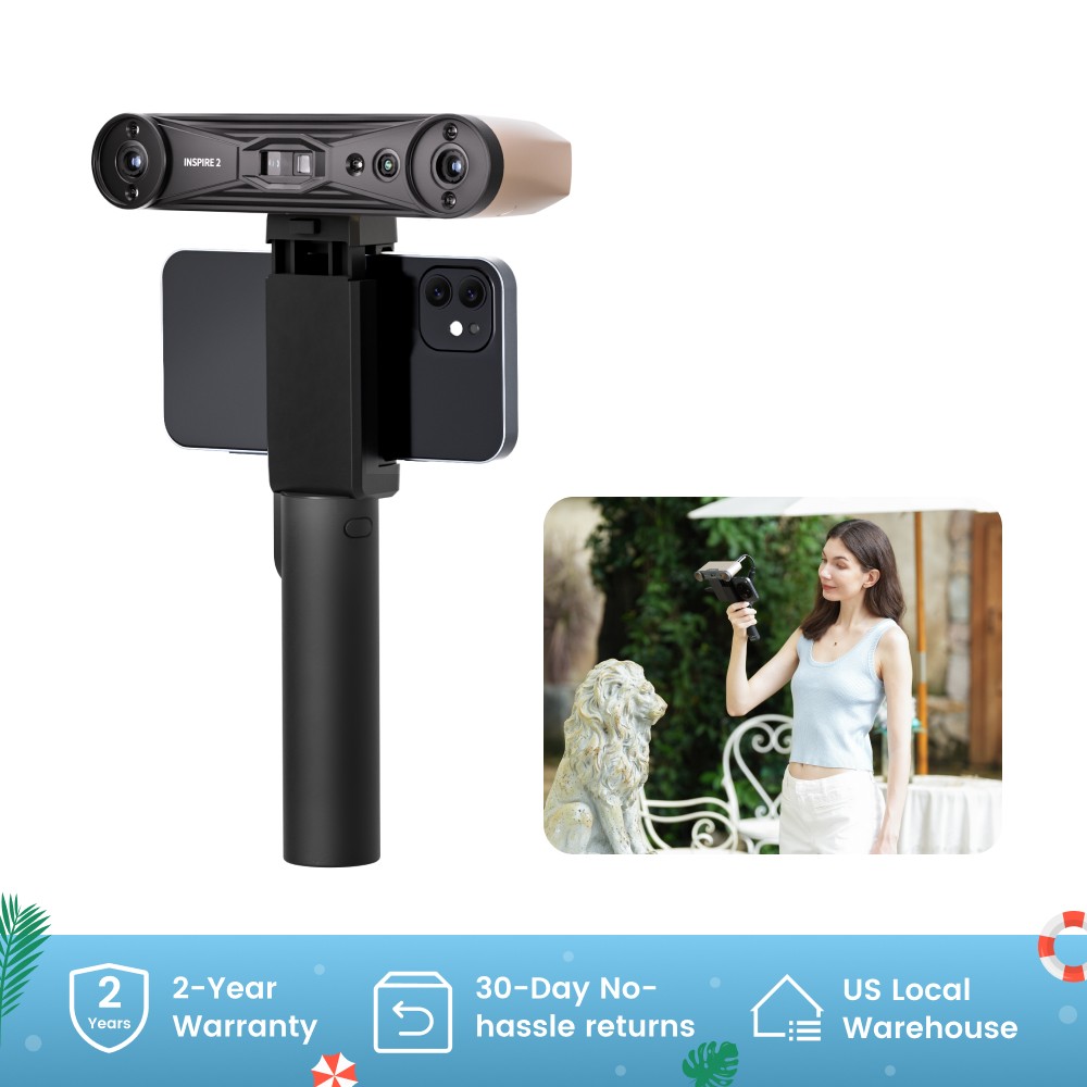 Revopoint INSPIRE2 3D Laser Scanner Handheld Outdoor Scan For 3D Printer 0.05mm