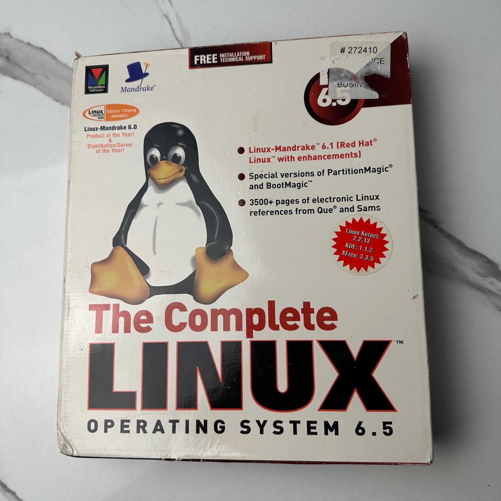 SEALED Macmillan Mandrake The Complete Linux Operating System 6.5 Big Box