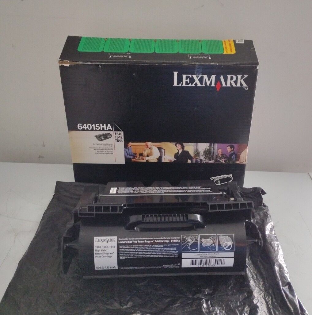 Lexmark 64015HA High-Yield Return Program Black Toner Cartridge  21K Pages-Yield