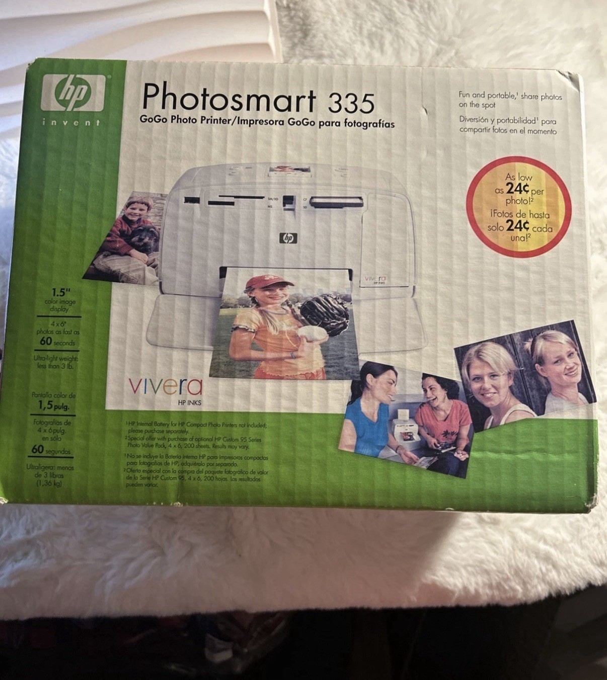 Hp Photosmart 335xi Gogo Photo Printer
